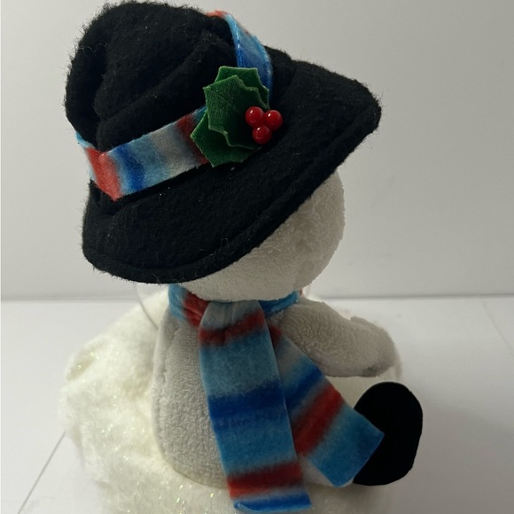 Gemmy Animated plush friend Snow Globe Snowman Lights Singing Plush WORKS - Picture 6 of 10